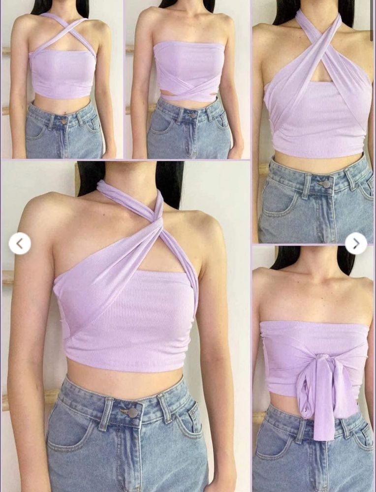 Lilac Halter Top