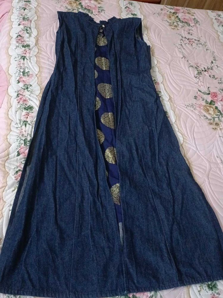Denim Ethnic kurta