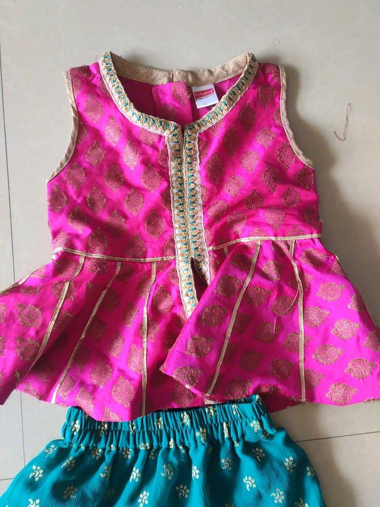 Ethnic Top &amp; Skirt Set