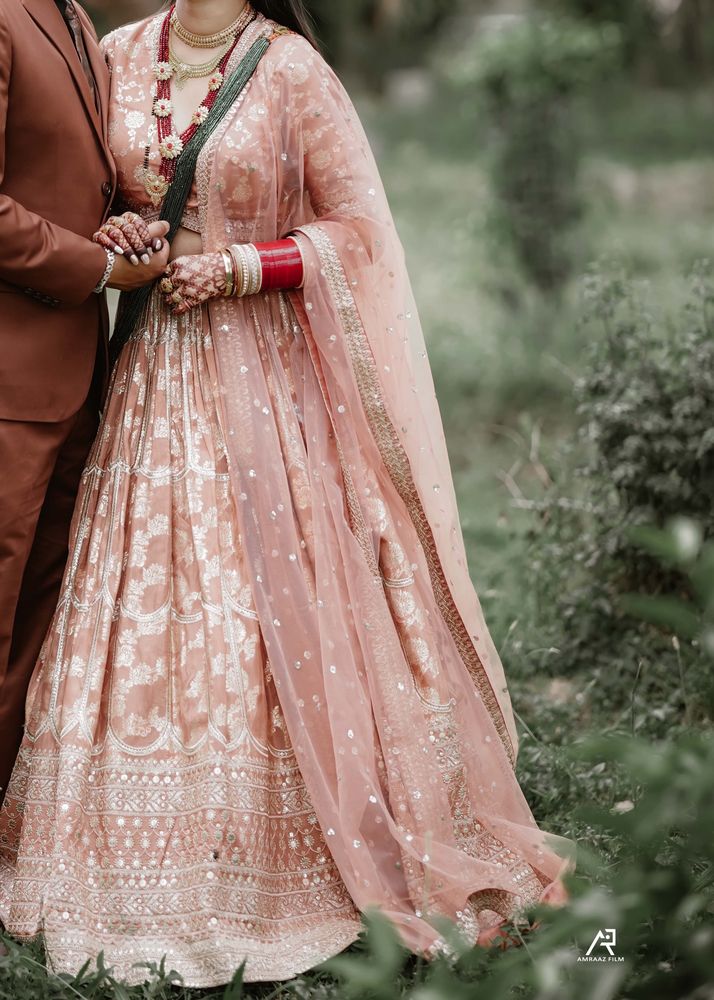 Beautiful Rust Colour Lengha