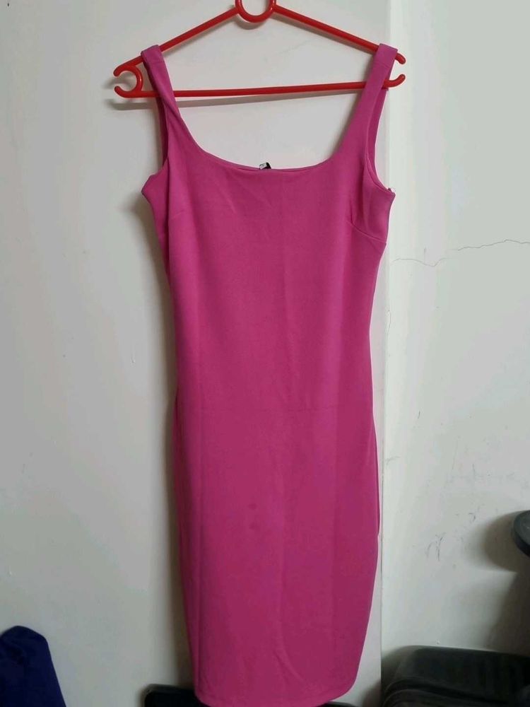Hot Pink Bodycon Mini Dress