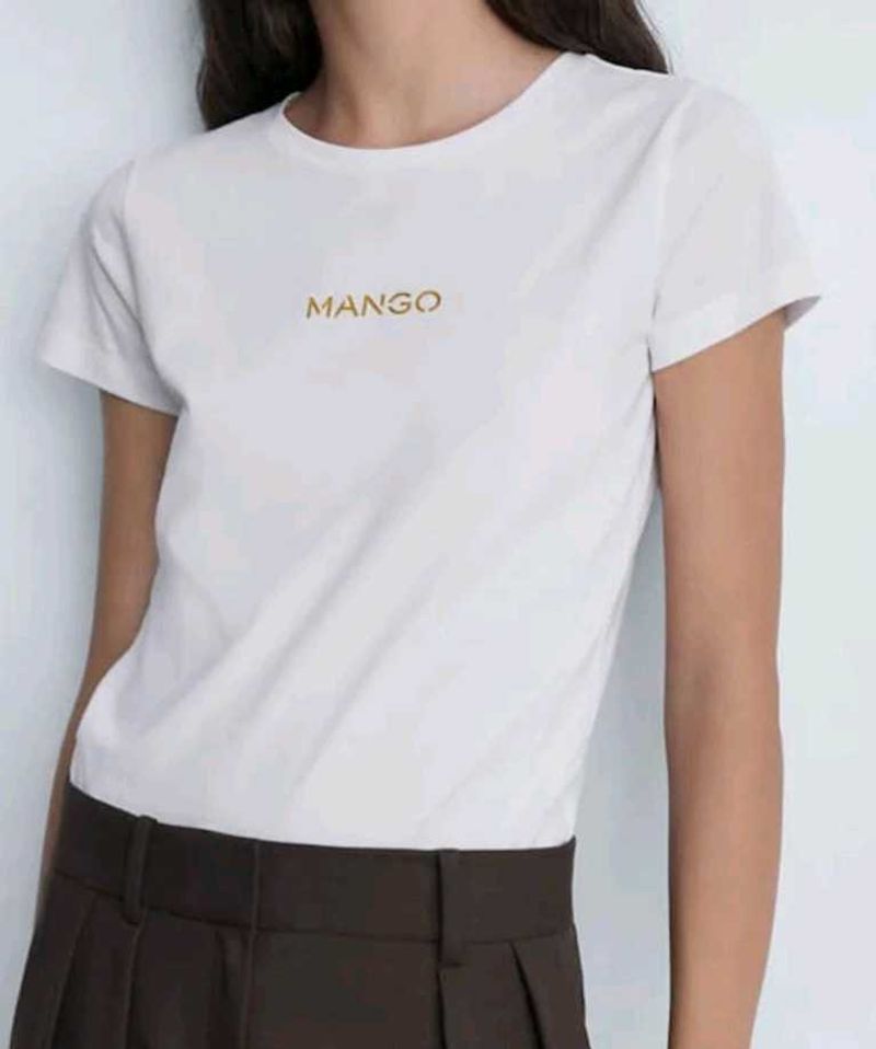 Mango White T-Shirt