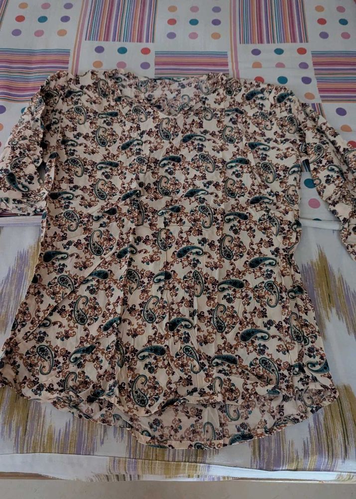 Paisley Print Top