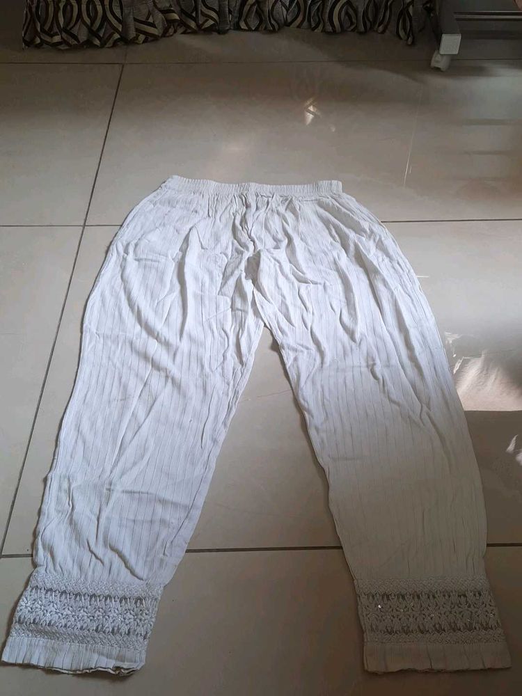 White Cotton Pant