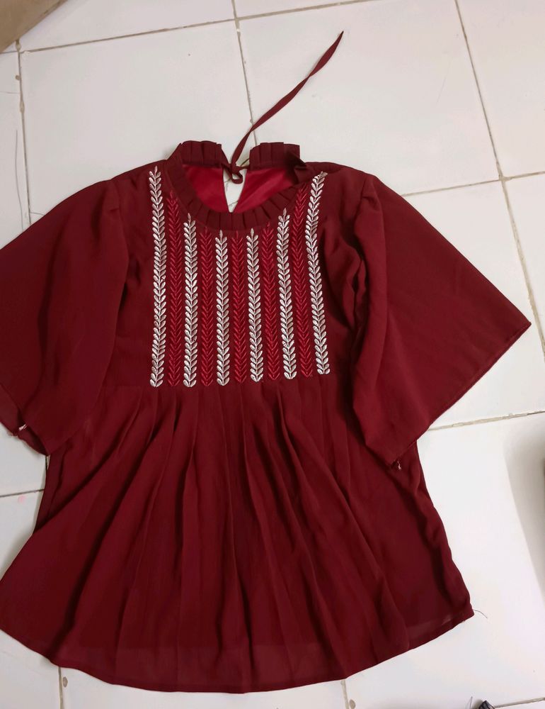 Beautiful Red Top For Girls ✨😍😍