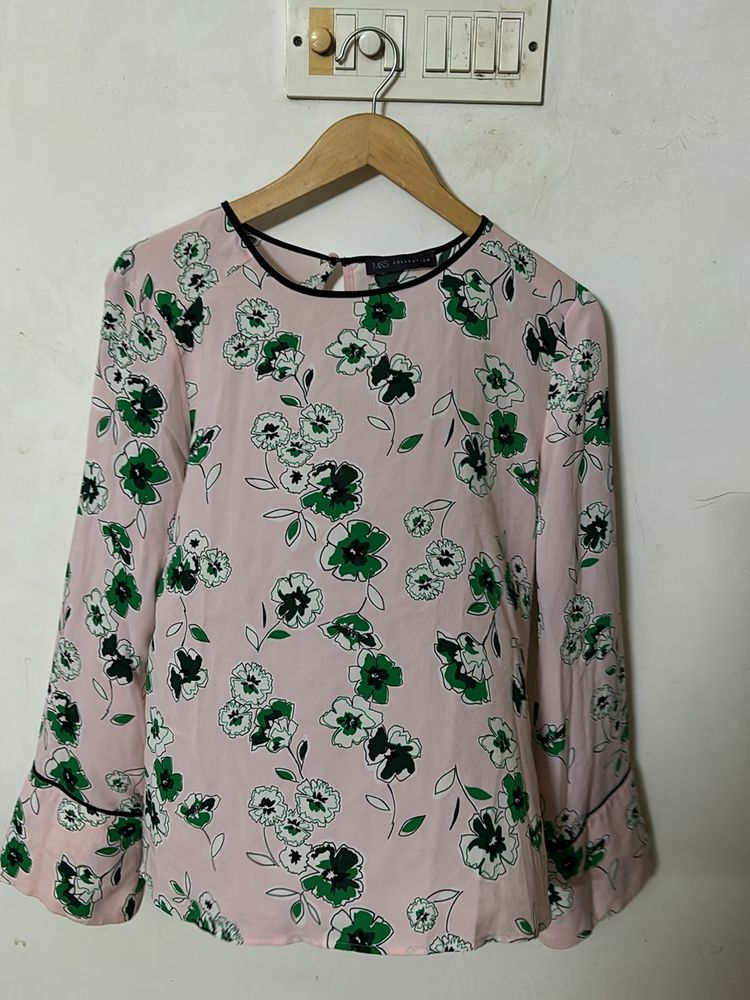 Floral Semi Formal Top