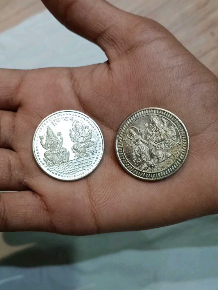 Silver Coin 2 Pcs