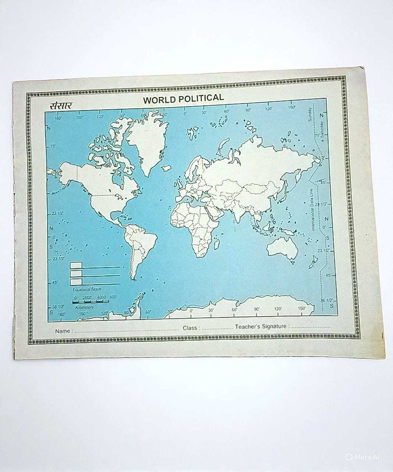 World Political Map Book  50 pages