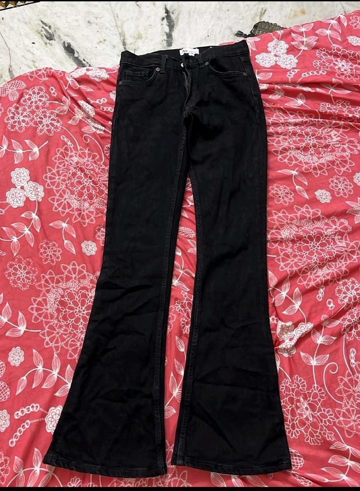 zara bell bottom jeans