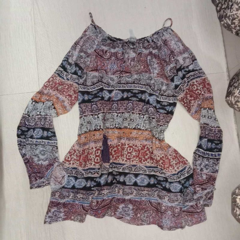 funky off the shoulder top