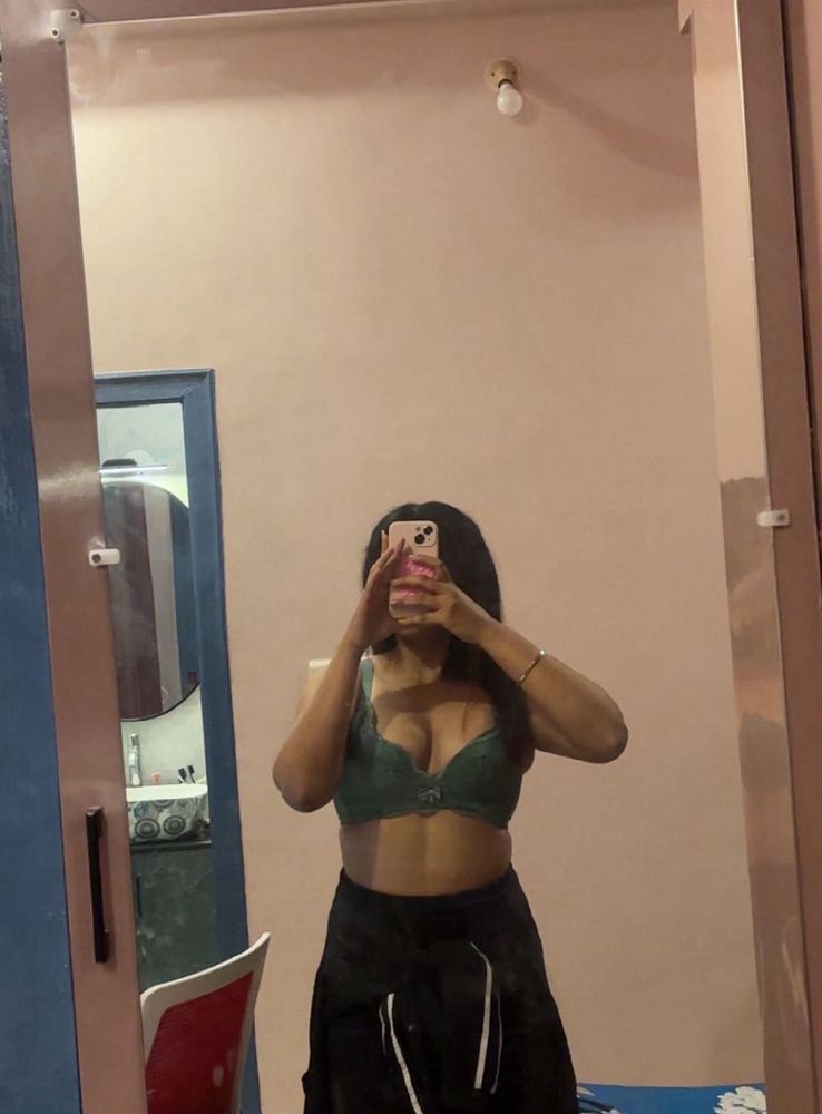 Green Padded Pushup Bra