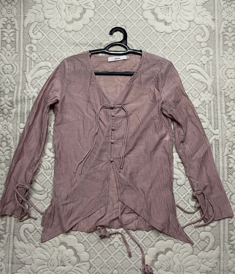 Boho Tie-Front Top