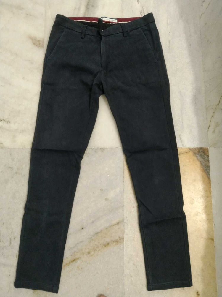 Homini Emerito By Mango Black Slim Fit Pant