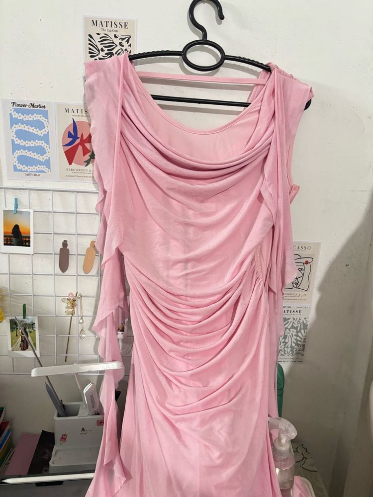 Pink Midi Dress