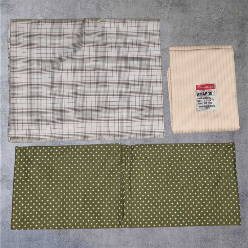 Vintage Fabric Bundle - 3 Unused Pieces
