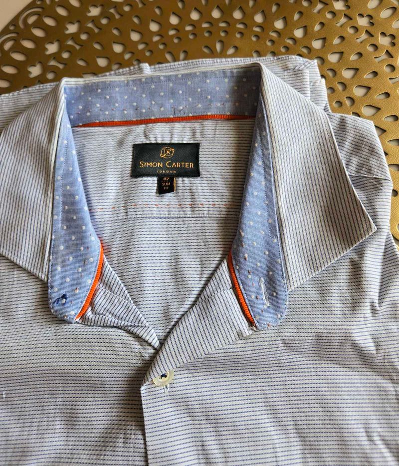 Simon Carter London striped dress shirt