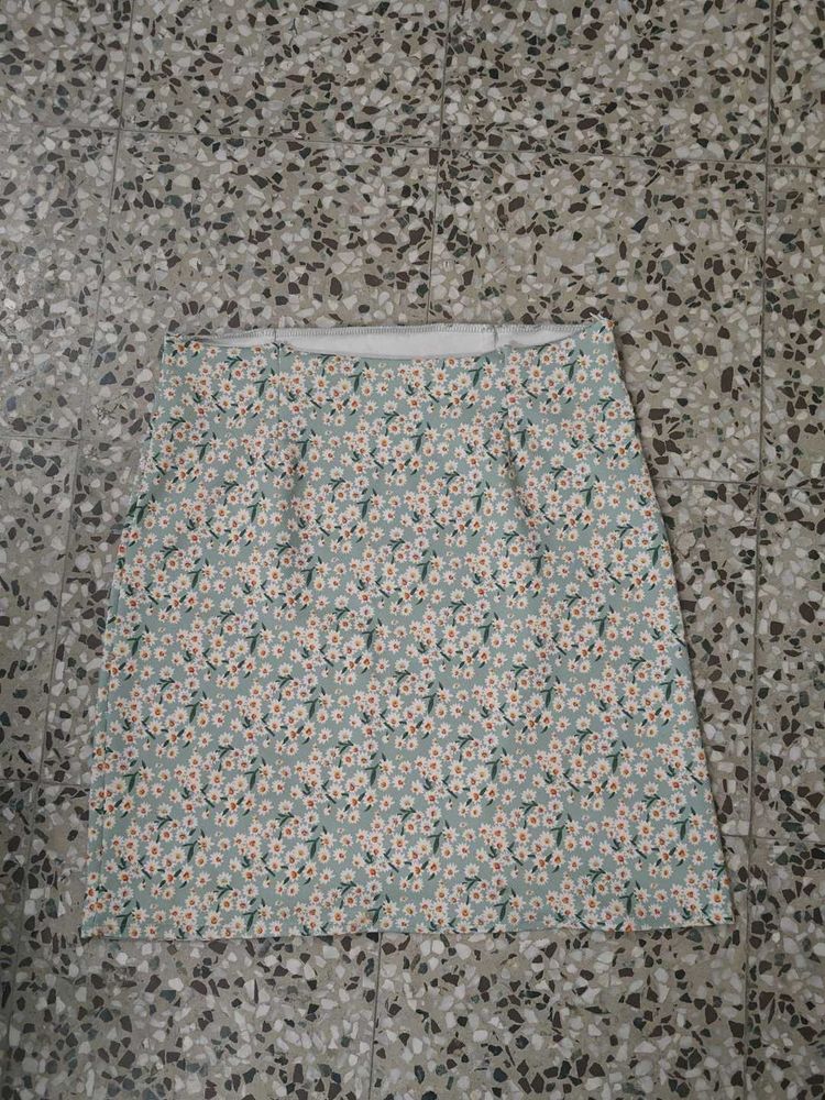 Floral Mini Skirt