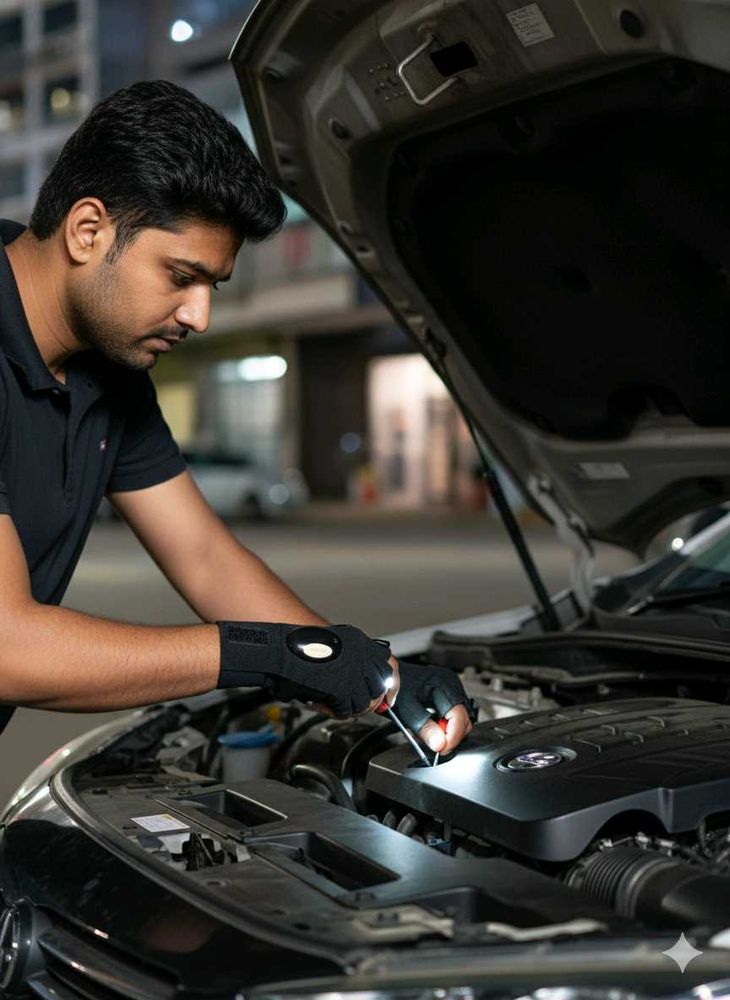 LED Finger Light Glove in