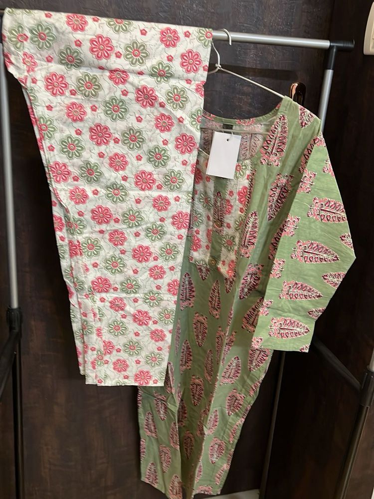 Cotton Kurta Set