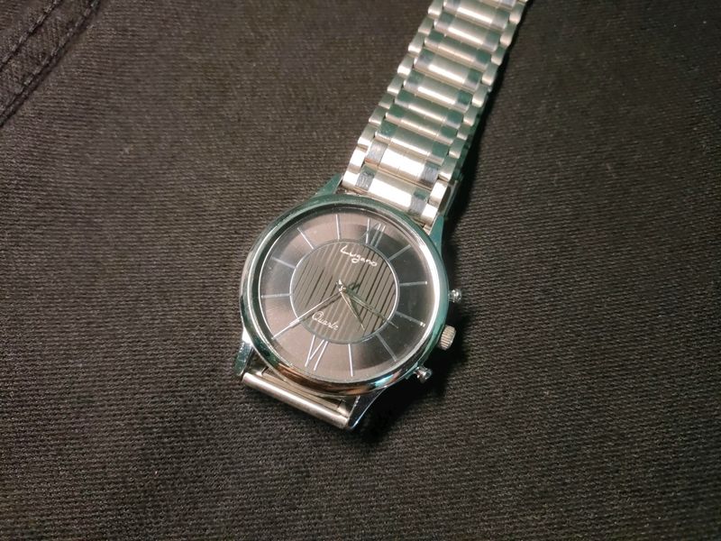 Lugano Silver Stainless Steel Watch