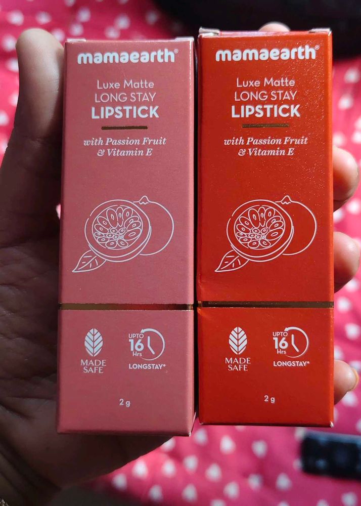 Mamaearth Luxe Matte Lipsticks combo of 2