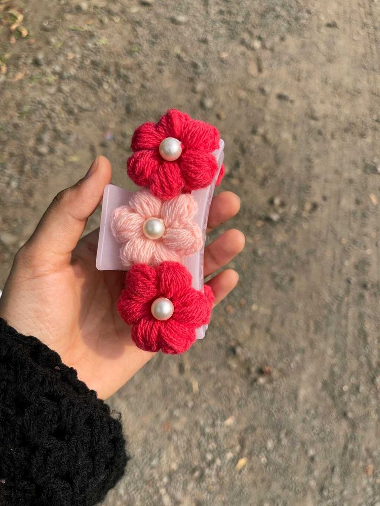 Floral Hair Claw Clip
