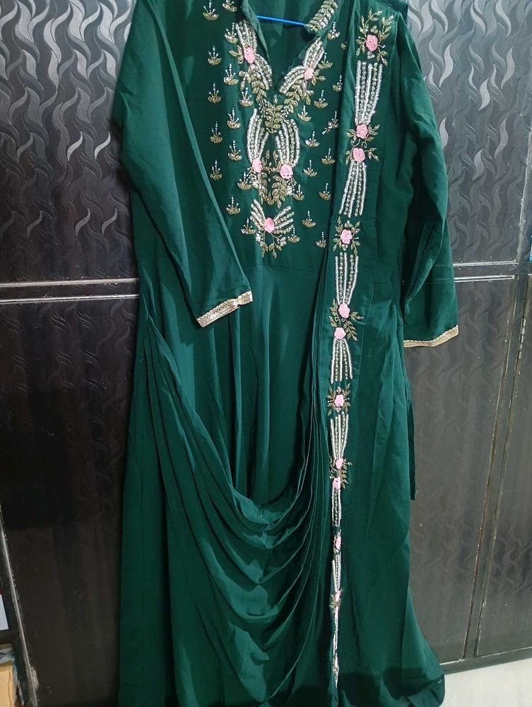 Elegant Green Ethnic Gown