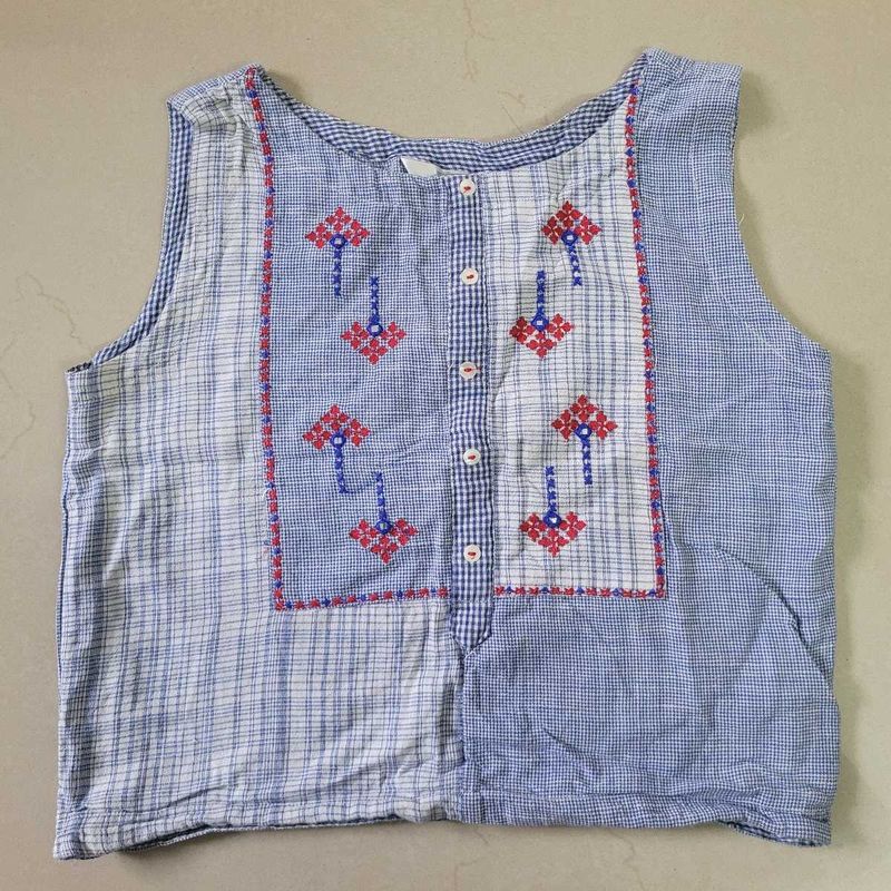 Indo Western Crop Top
