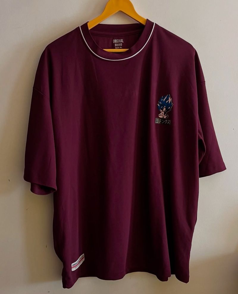Dragon Ball Z Vegeta Burgundy T-Shirt