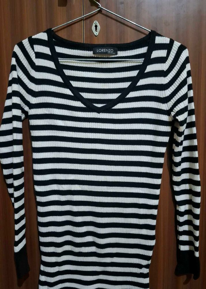 Striped Long Sleeve Top 🎀 (Made in korea)