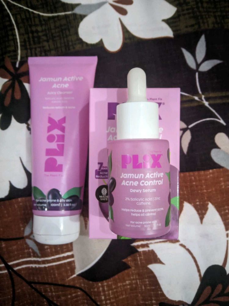Plix Jamun Active Acne Control Serum + Face Wash