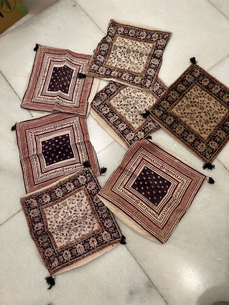 Handcrafted Vintage Cushion Cover Set (7 pcs)