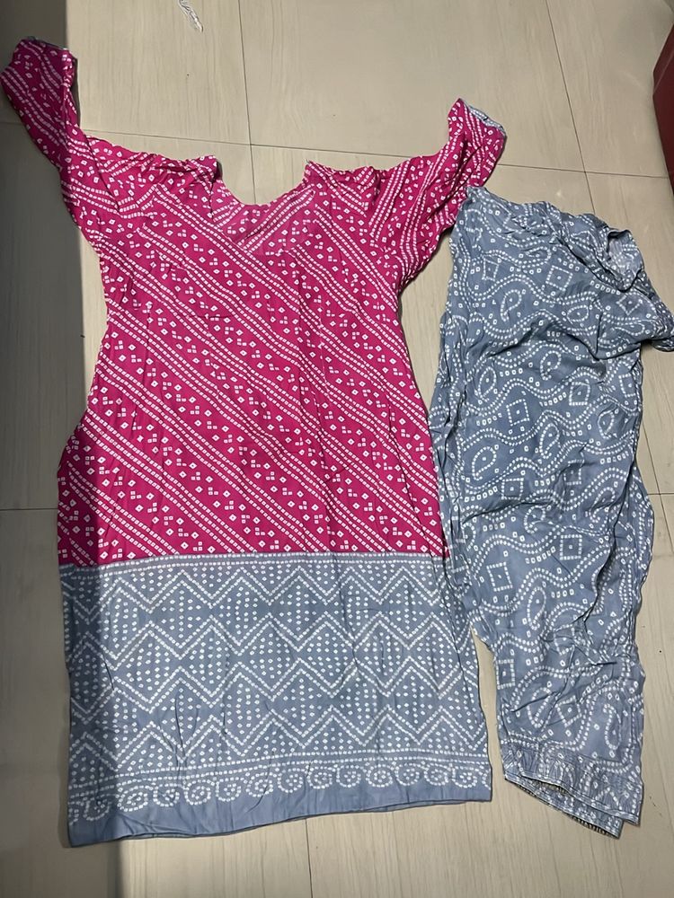 🩷Beautiful Double Shade Cotton Suit🩷