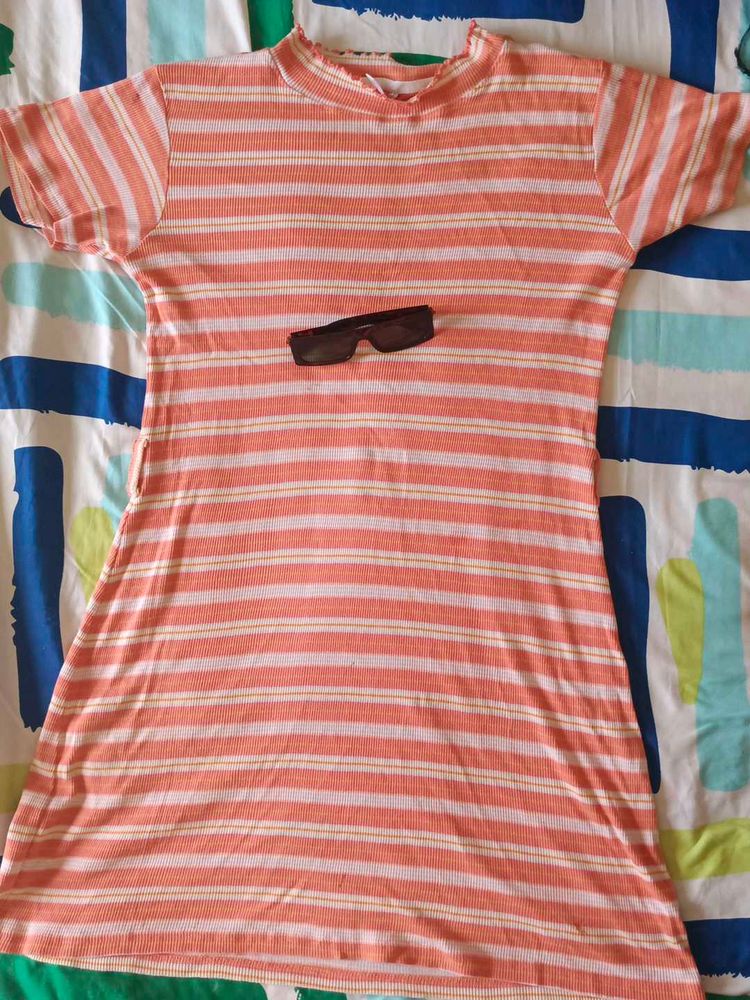 Coral Midi With Belt