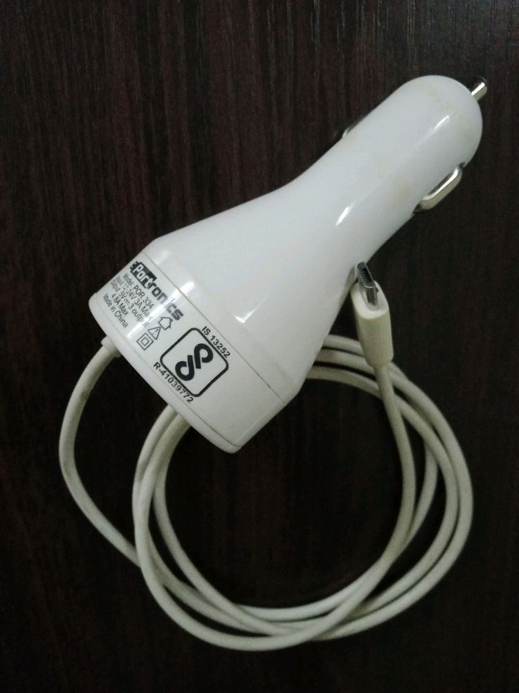 Portronics - 3 USB Port Charger with Micro Cable