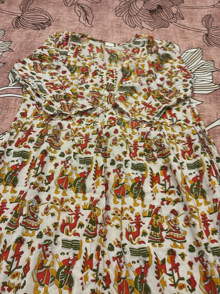Printed Ethnic Dress