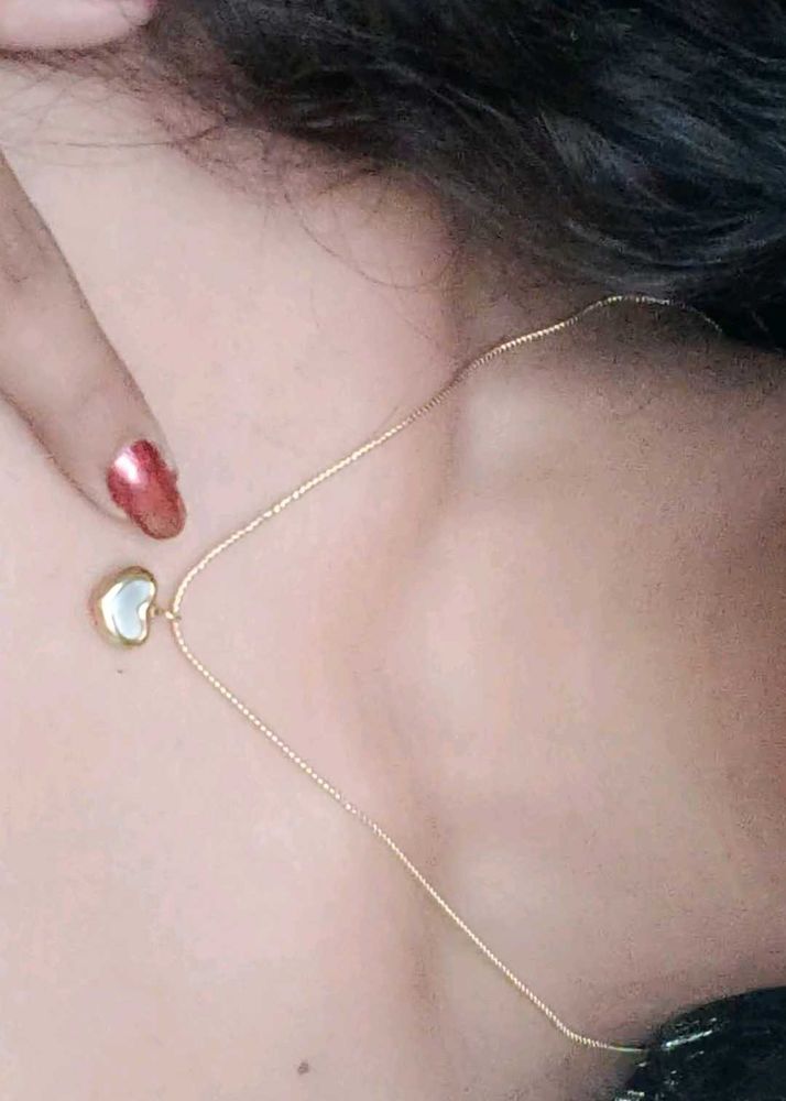 Anti Tarnish Heart Pendant Necklace