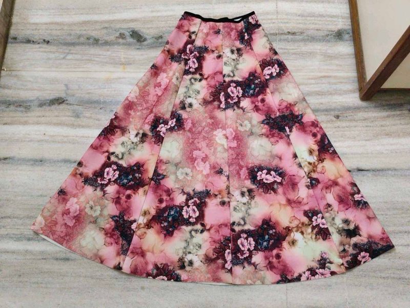 Elegant Floral Maxi Skirt