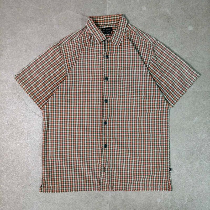 Checkered Short Sleeve Button-Down