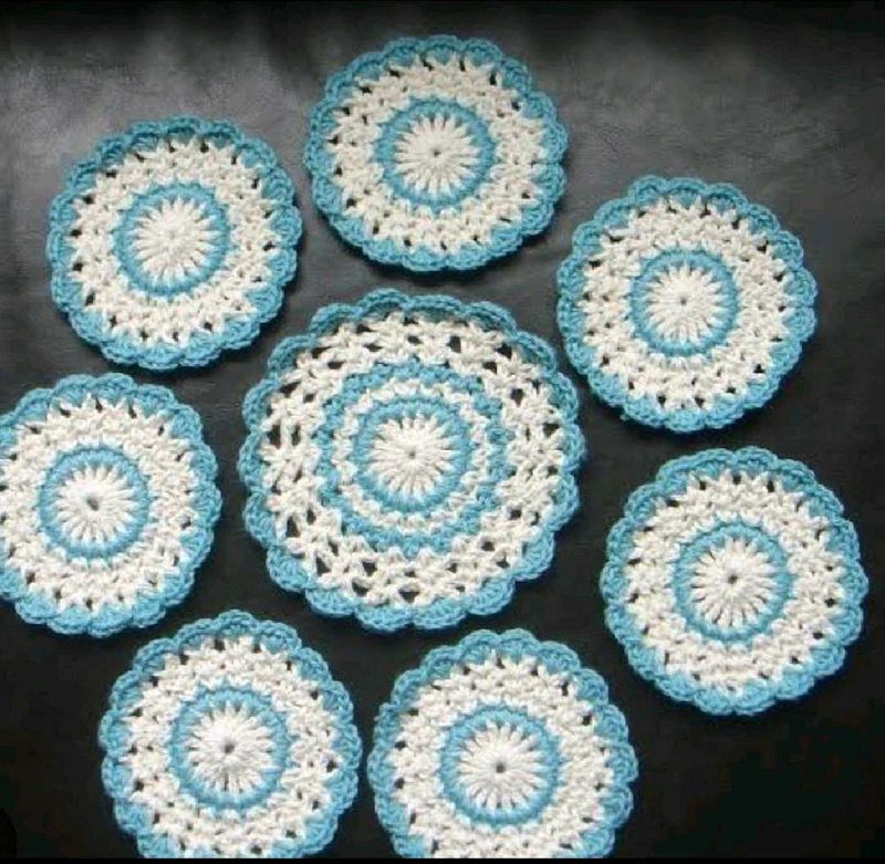 Crochet Coasters (Set of 8)