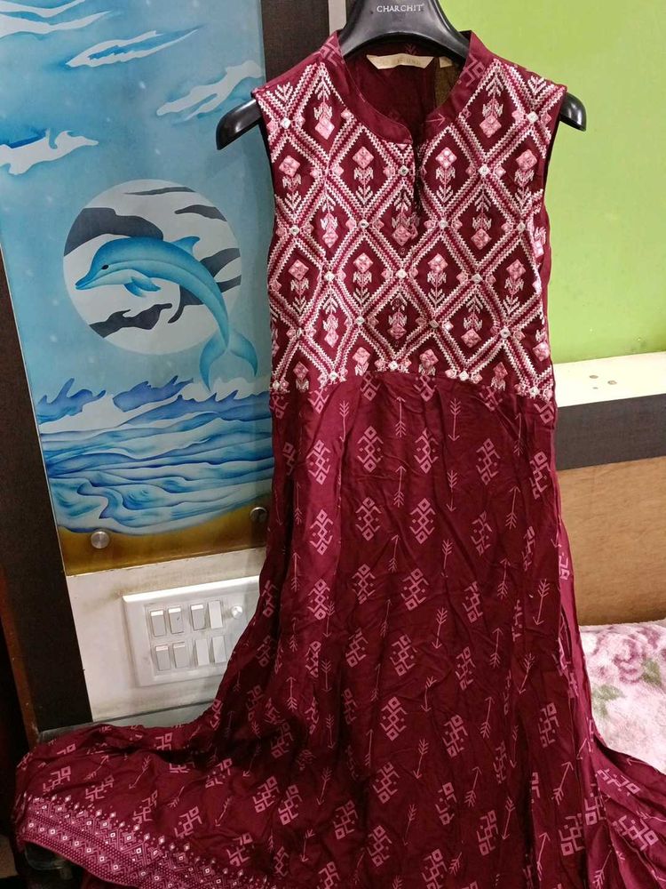 ❗SALE❗BRAND NEW WINE KURTI