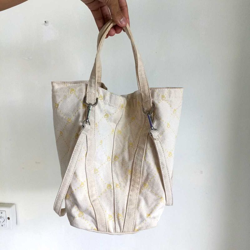 2 way Cute Patterned Tote Bag