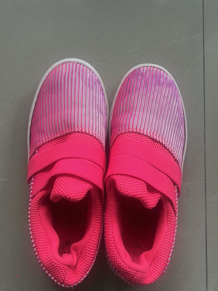 Neon Pink Sneakers