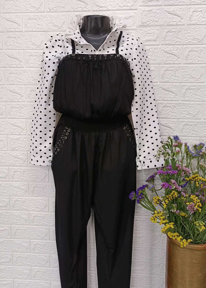 Black Embellished Jumpsuit