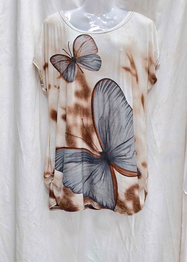 142310. Butterfly Print Top