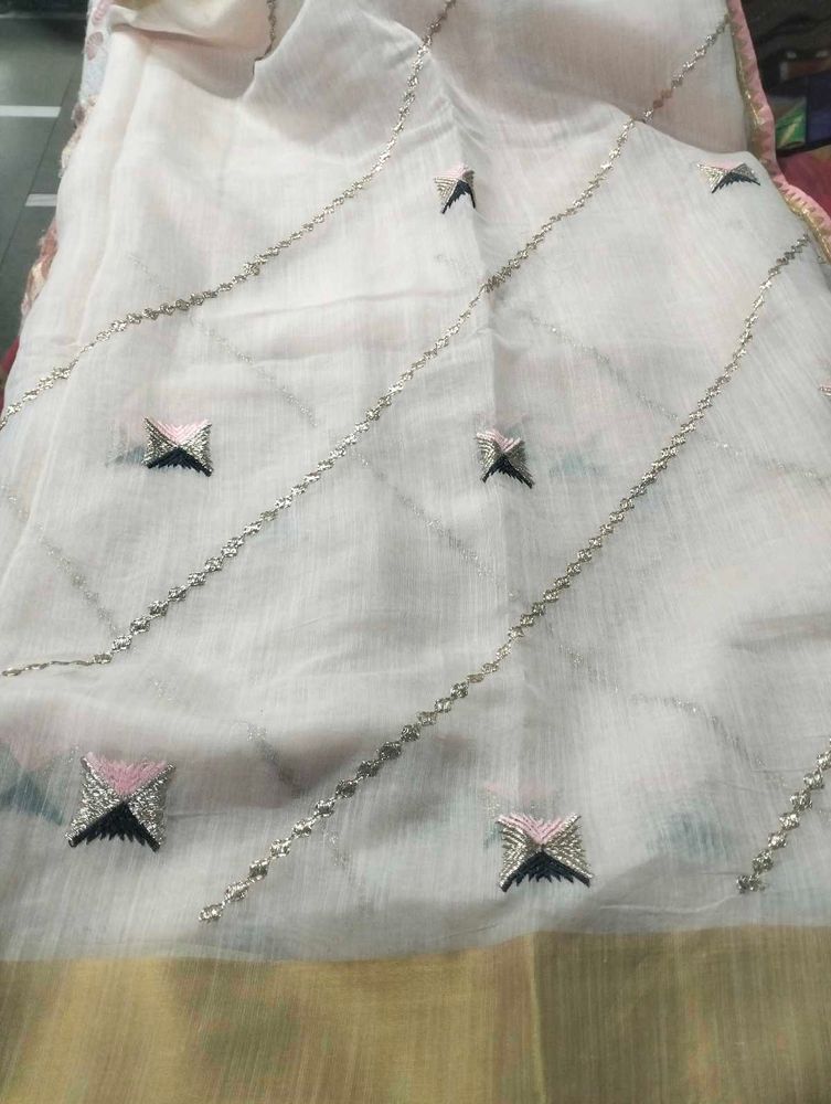 Cream Colour Saree