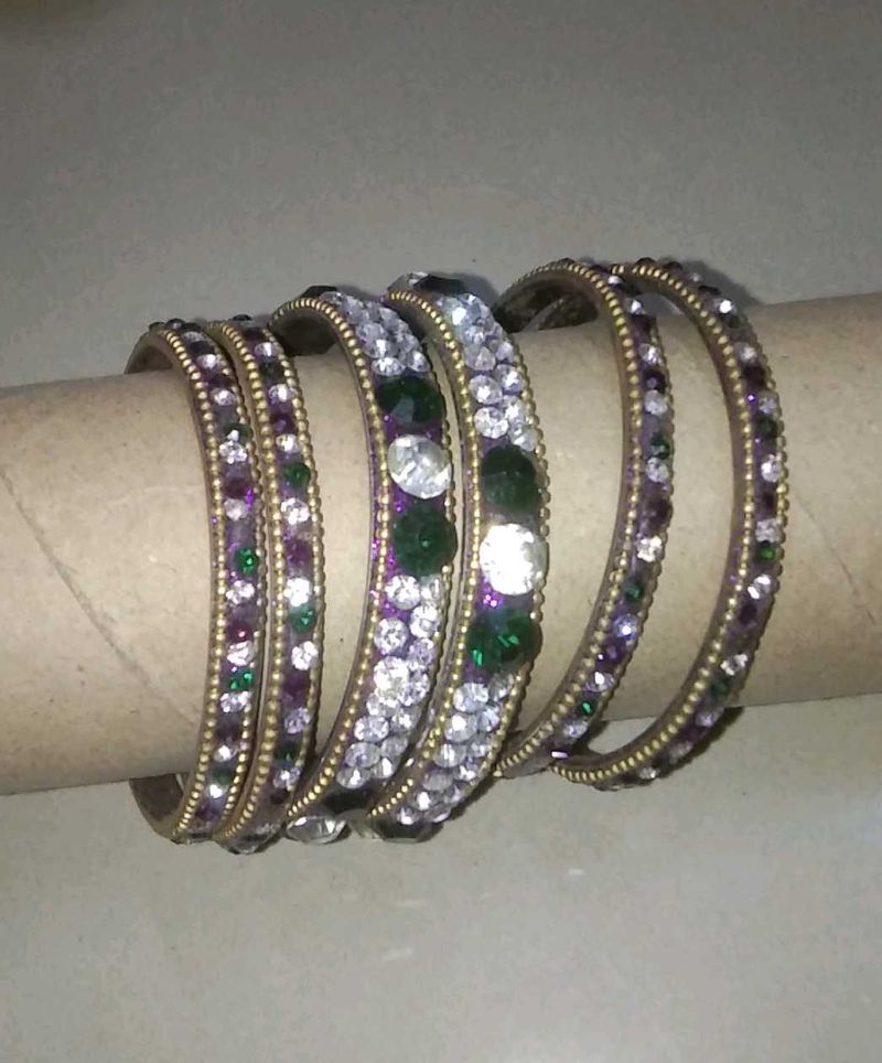 Vintage Inspired Bejeweled Bangles