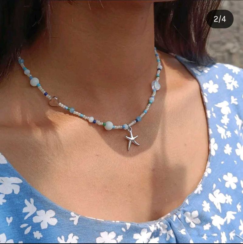Beaded Starfish Necklace