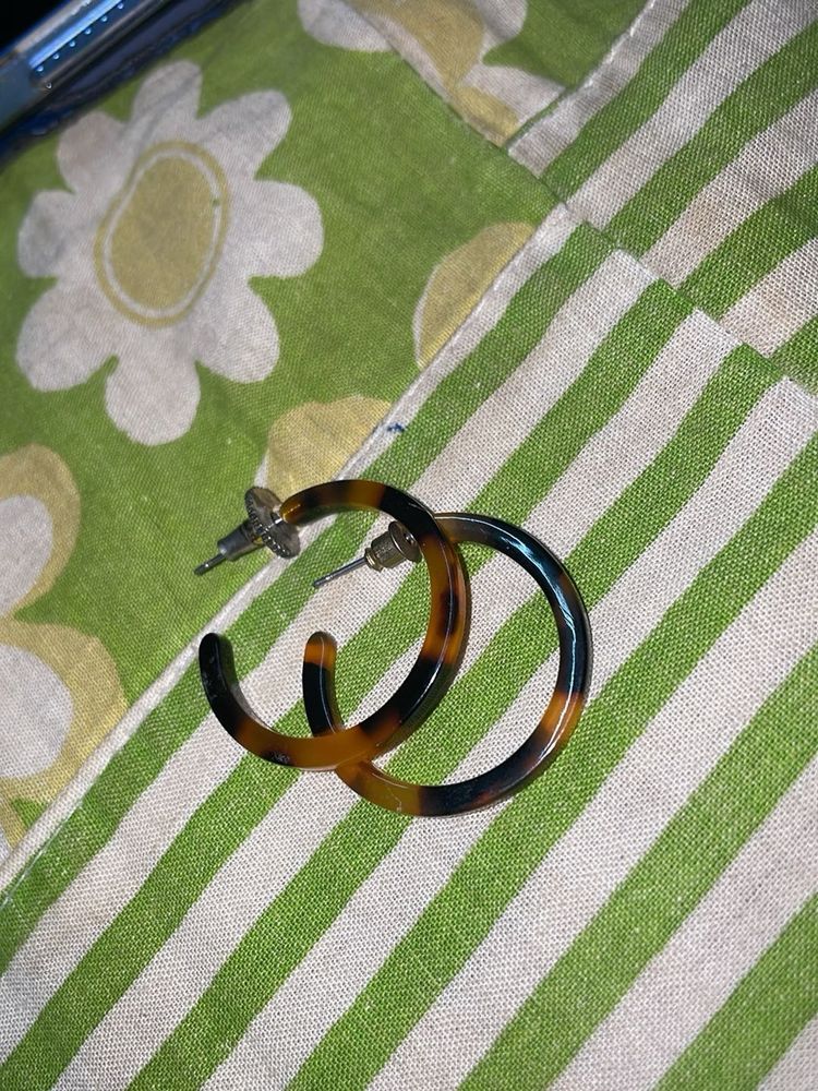 Chic Tortoise Hoop Earrings