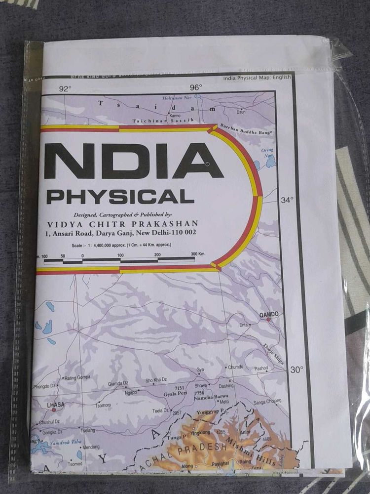 INDIA Physical Map - Indi
